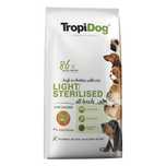 TROPIDOG Light Sterilised 12kg, dla wszyskich ras, stabilizacja wagi