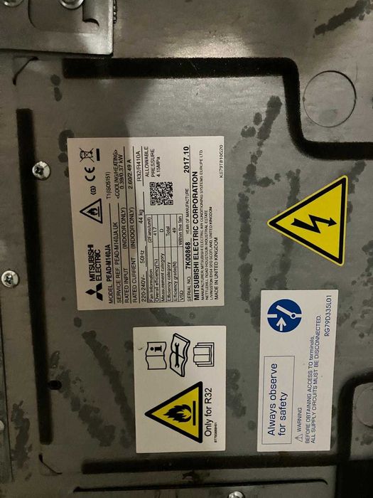 Ar Condicionado MITSUBISHI ELECTRIC PUHZ-P140YKA + PEAD-M140JA – usado