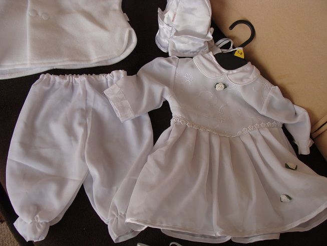 ubranie do chrztu dla dziewczynki na 62-68 cm chrzest