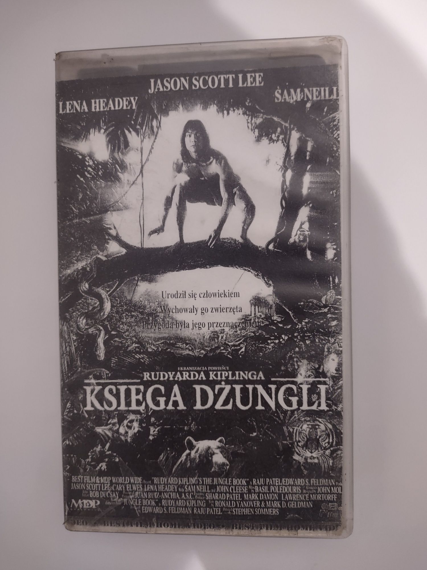 Kaseta VHS film Księga Dżungli Lena Headen Scott Lee Sam Neill Pirat?