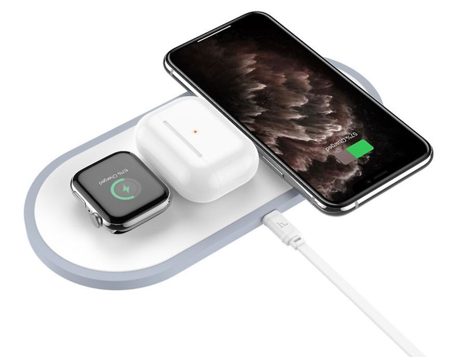 Ładowarka indukcyjna Qi 3w1 HOCO CW24 3IN1 do iPhone/AirPods/Watch