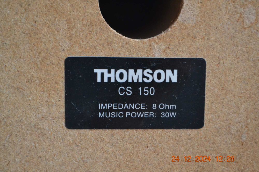 Музыкальный центр "Thomson" CS150. Impedance: 8 Ohm. Music power: 30 W