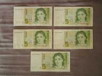 Zestaw 5 banknoty marek Niemcy