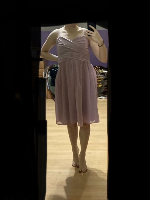 Liliowa wrzosowa sukienka Vila Clothes XS