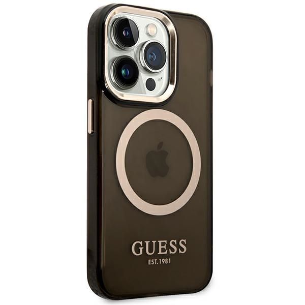 Guess Etui na iPhone 14 Pro Max 6,7" - Czarny Hard Case z MagSafe