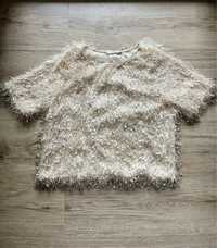 Futerkowy sweter Mango r.S