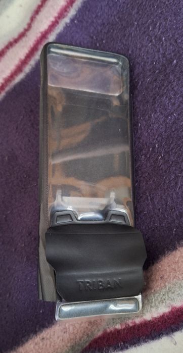 Uchwyt rowerowy na telefon marki Triban (przeciwdeszczowy)