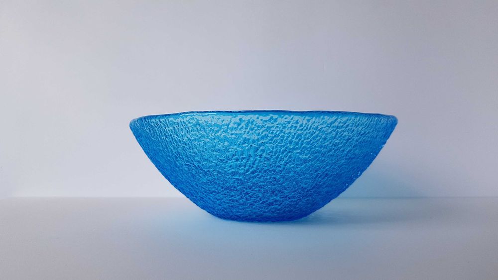 Misa / miska Sahara, Ząbkowice, kolorowe szkło PRL