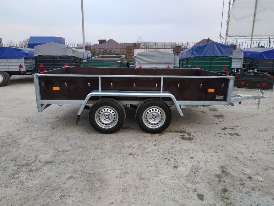 ПРОДАЖ Оцинкований двухвісний причіп німецькі комплектуючі!