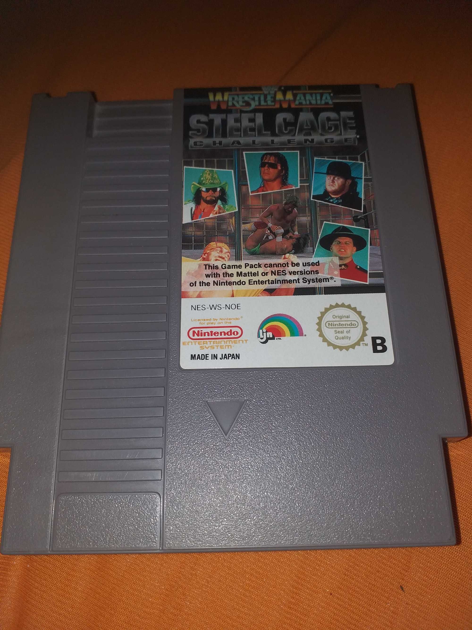 WRESTLEMANIA steel cage challenge NES gra nintendo