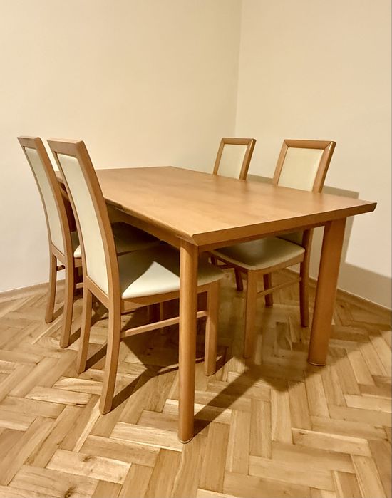 Meble BRW Syriusz: stół rozkładany krzesła komoda regał witryna lampy