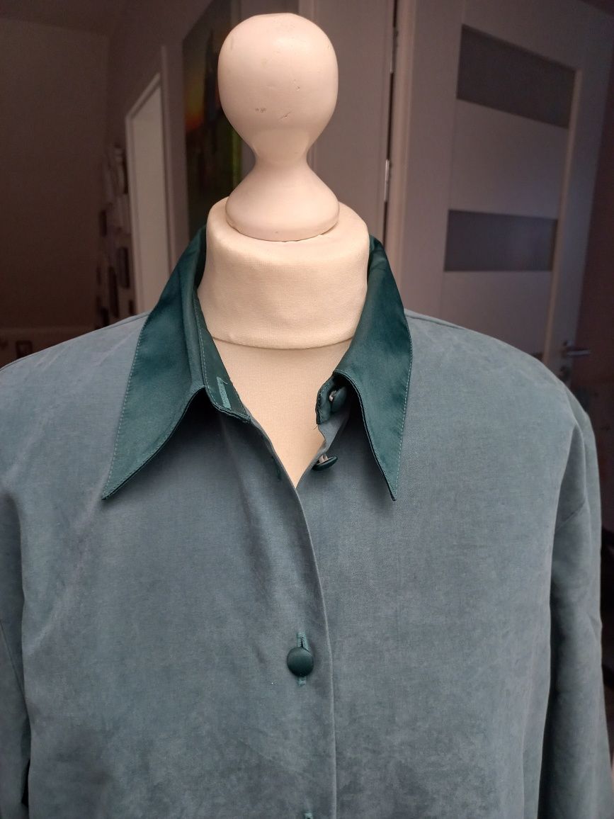 Koszula zielona Vintage oversize