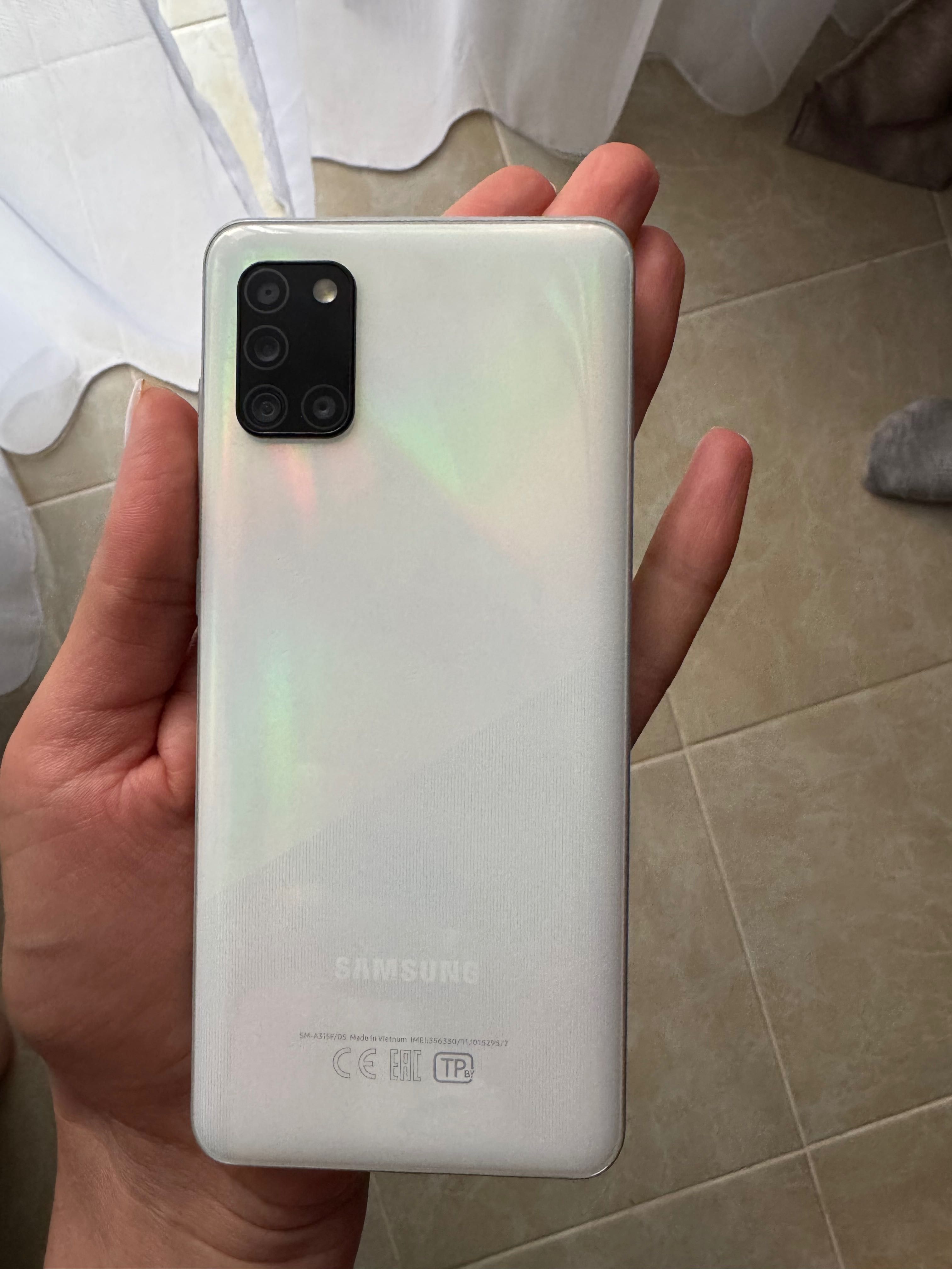 Телефон Samsung A 31/ 128 gb білий батарея 5000 мАг