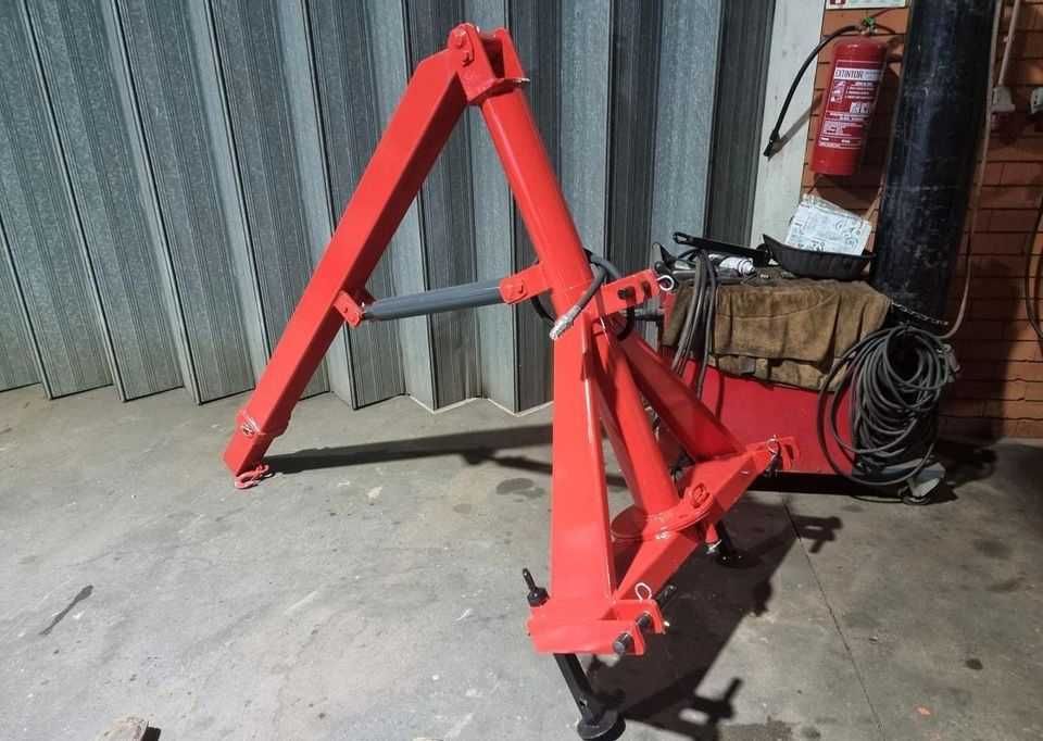 Grua guincho para trator agricola hidraulica rotativa NOVA