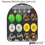 Magnesy świąteczne pisanki duże 12szt Penword oprawa: pudełko