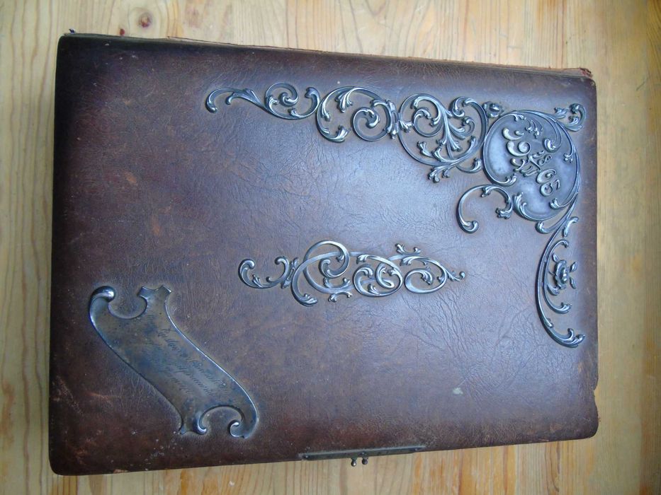 Album  zdjęcia  srebro  Wołyń ród Czarnołózkich 1905 rok