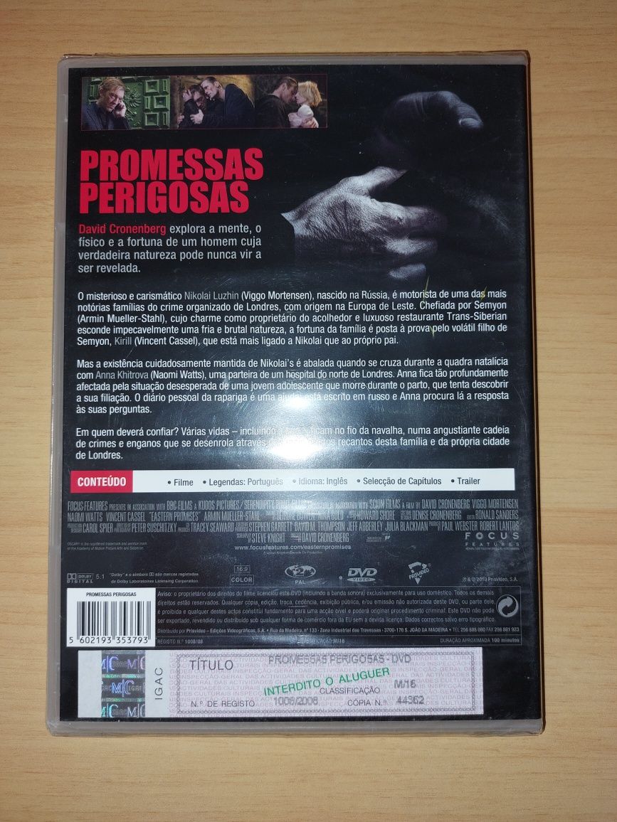 DVD NOVO / ORIGINAL / SELADO - Promessas Perigosas