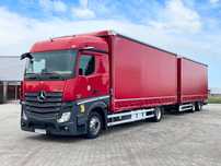 Mercedes-Benz ACTROS 1840 / ZESTAW TANDEM 120 M3 / MIRROR CAM / 7,75 M + 7,75 M / SALON PL  serwisowany jumbo pierwszy właściciel