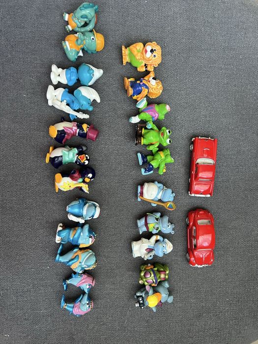 Колекционные игрушки Киндер. Бегемоты, пингвины, акулы