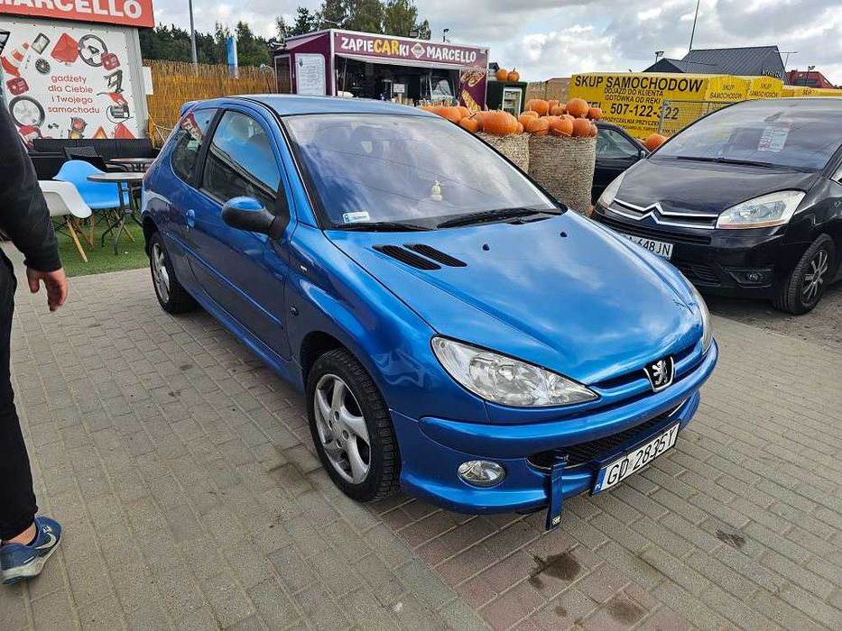 Peugeot 206, 2003/1.6benzyna/KLIMATYZACJA/opłaty aktualne