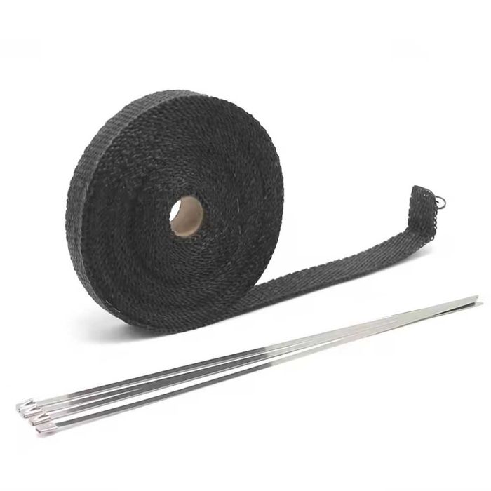 Fita térmica 25 mm x 5/10/15 metros moto escapes abraçadeiras metal
