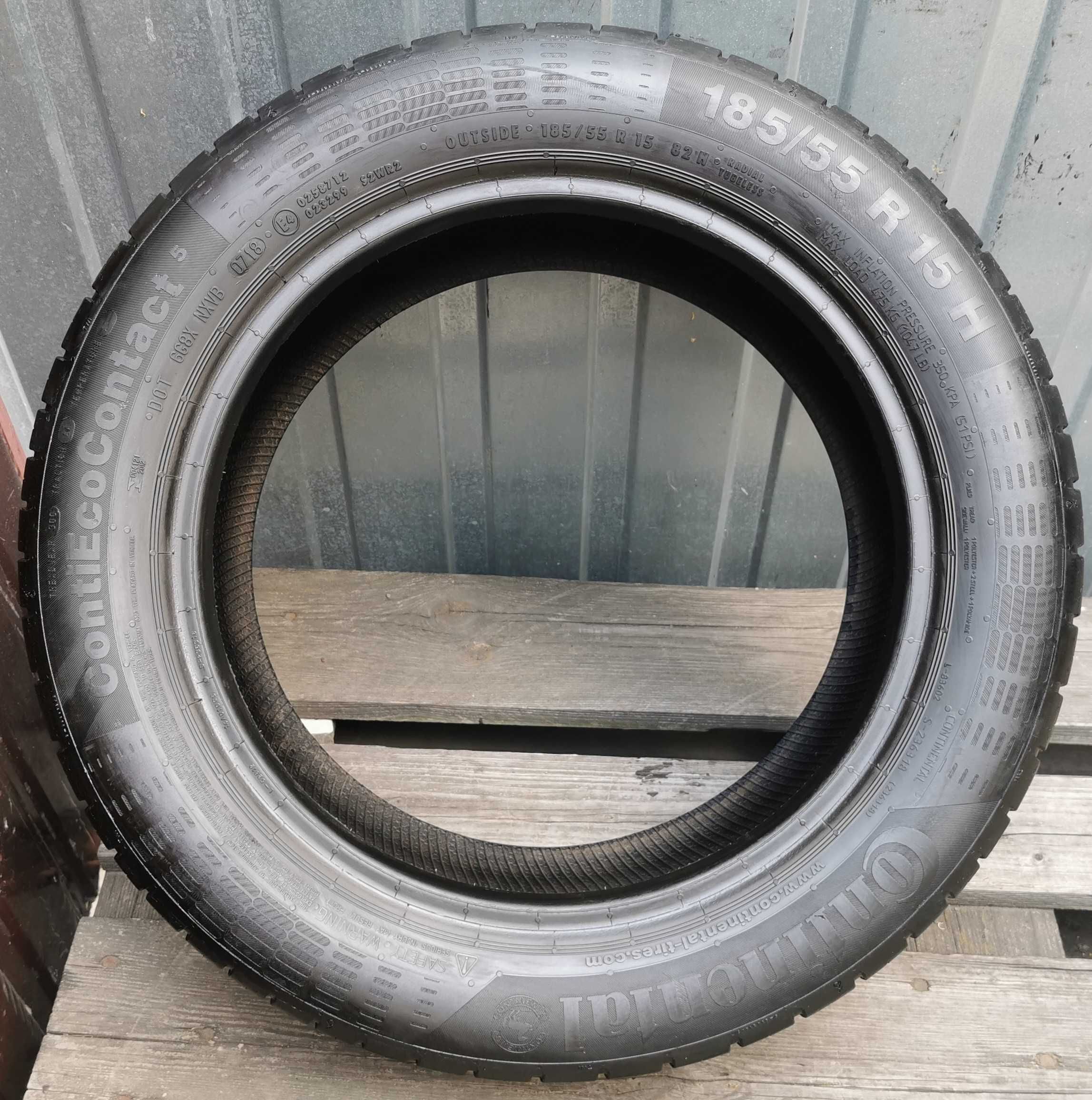 109) Opona - 185/55/15 - Continental - 6mm - 1szt - Letnia