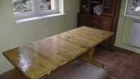 stół dębowyz litego drewna o wymiarach 200 x 100 cm