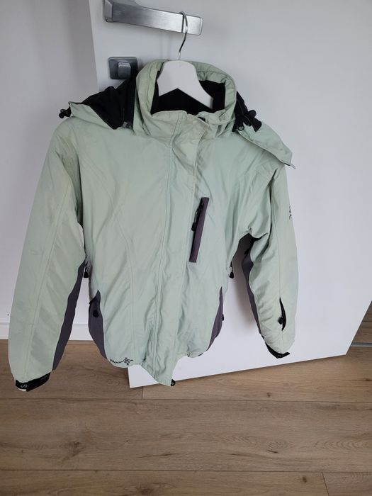 Kurtka damska na narty narciarska M Feel Free pistacjowa czarna