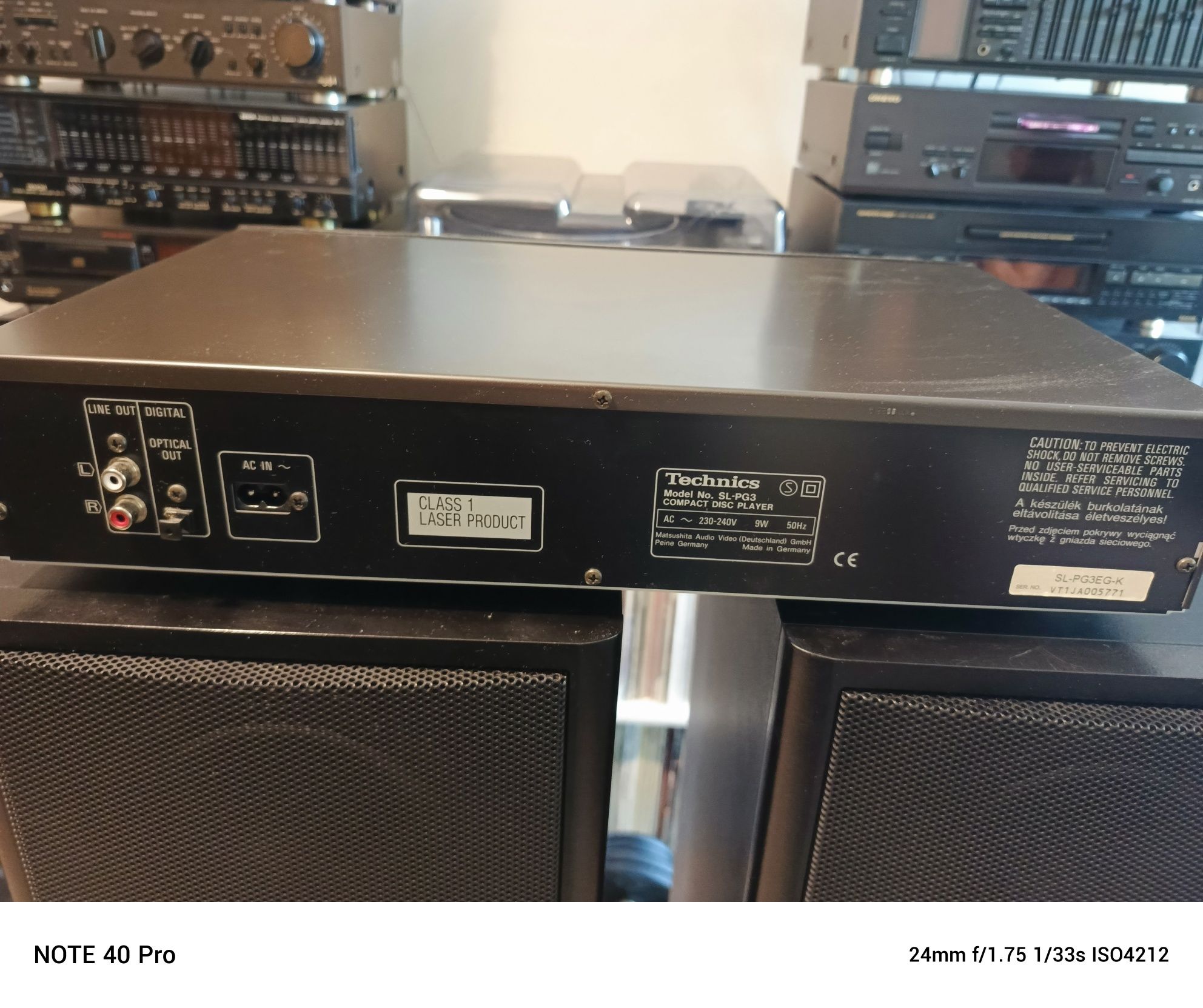Technics odtwarzacz CD.