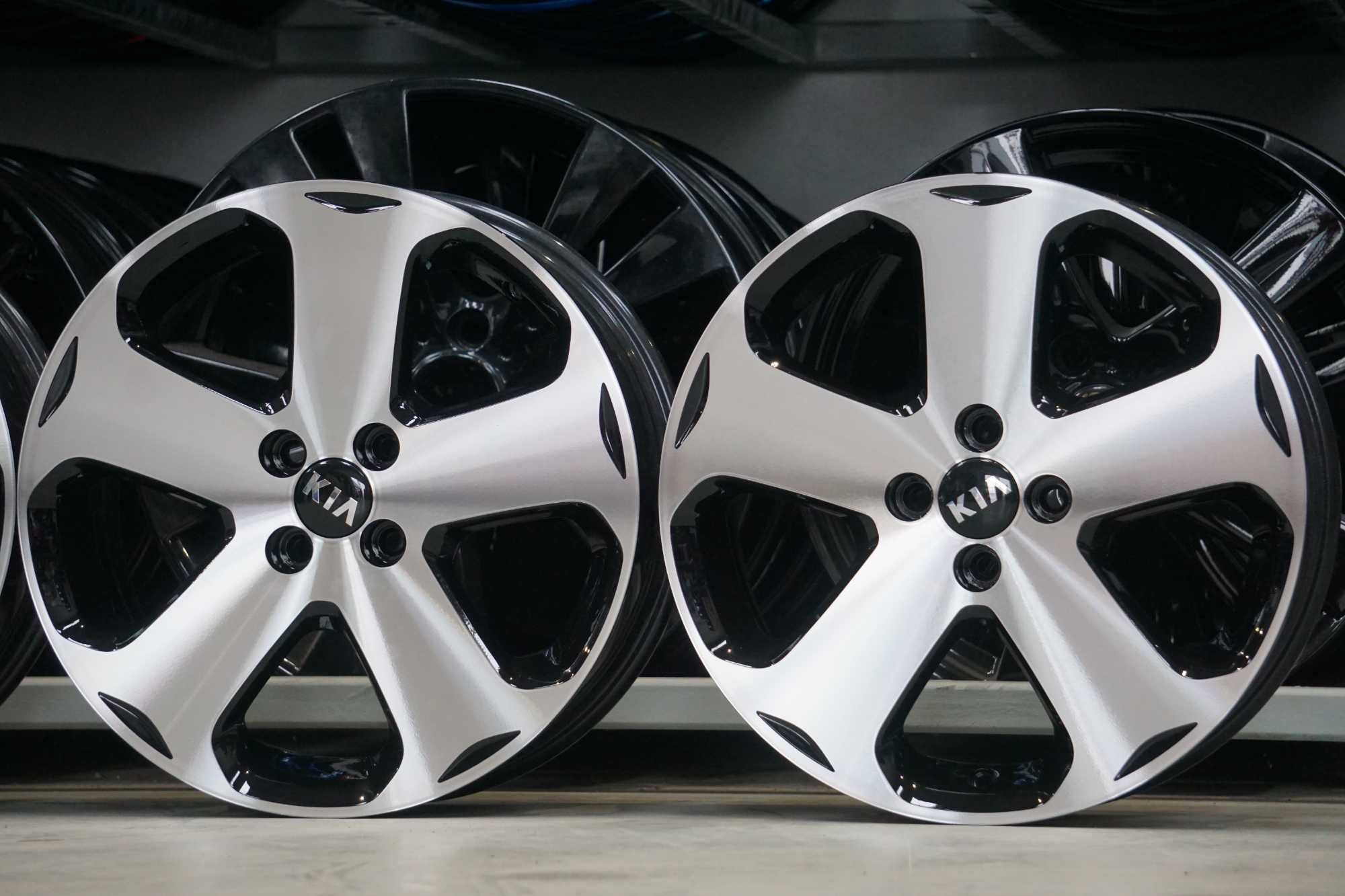 Alufelgi KIA 4x100 6.5Jx17 et43 cb54mm czarny polysk i cnc