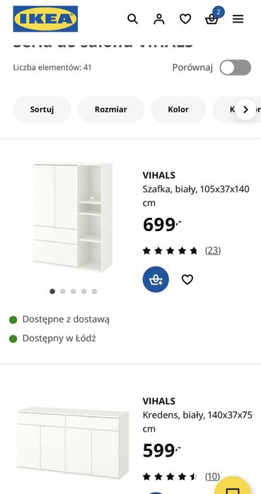 Szafki IKEA w bardzo dobrym stanie