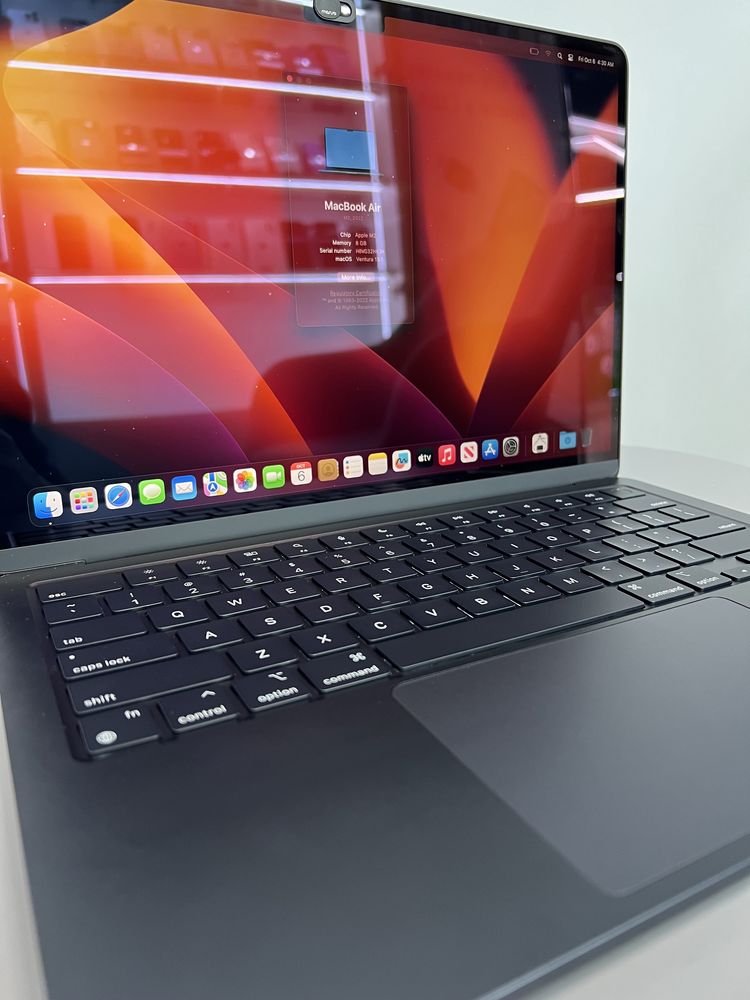 MacBook Air M2 2022 8/512Gb Midnight 15 циклів