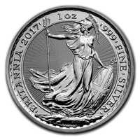 Серебряная монета Британия 2021 г. , 31.1 г (проба 0,999)