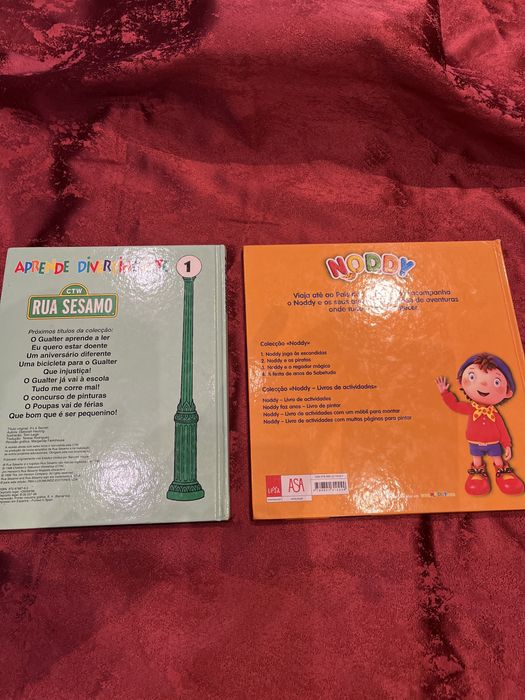 2 livros nody e rua sesamo