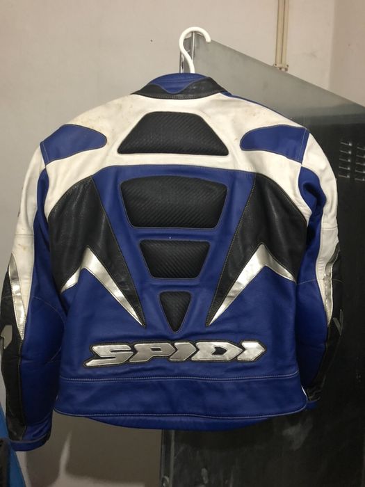 Fato azul e branco Motard SPIDI