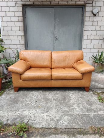 Skórzana sofa niemieckiej firmy Machalke kanapa 2 osobowa