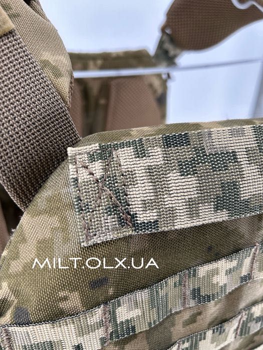 Плитоноска мультикам + балістика ДСТУ-2 в камербанди піксель multicam