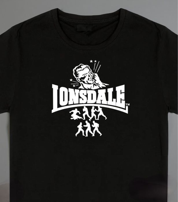 Мужская футболка Lonsdale London Casual logo унисекс лонсдейл паутина