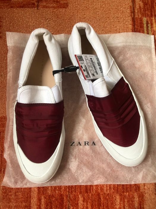 Tekstylne buty sportowe z marszczeniem ZARA