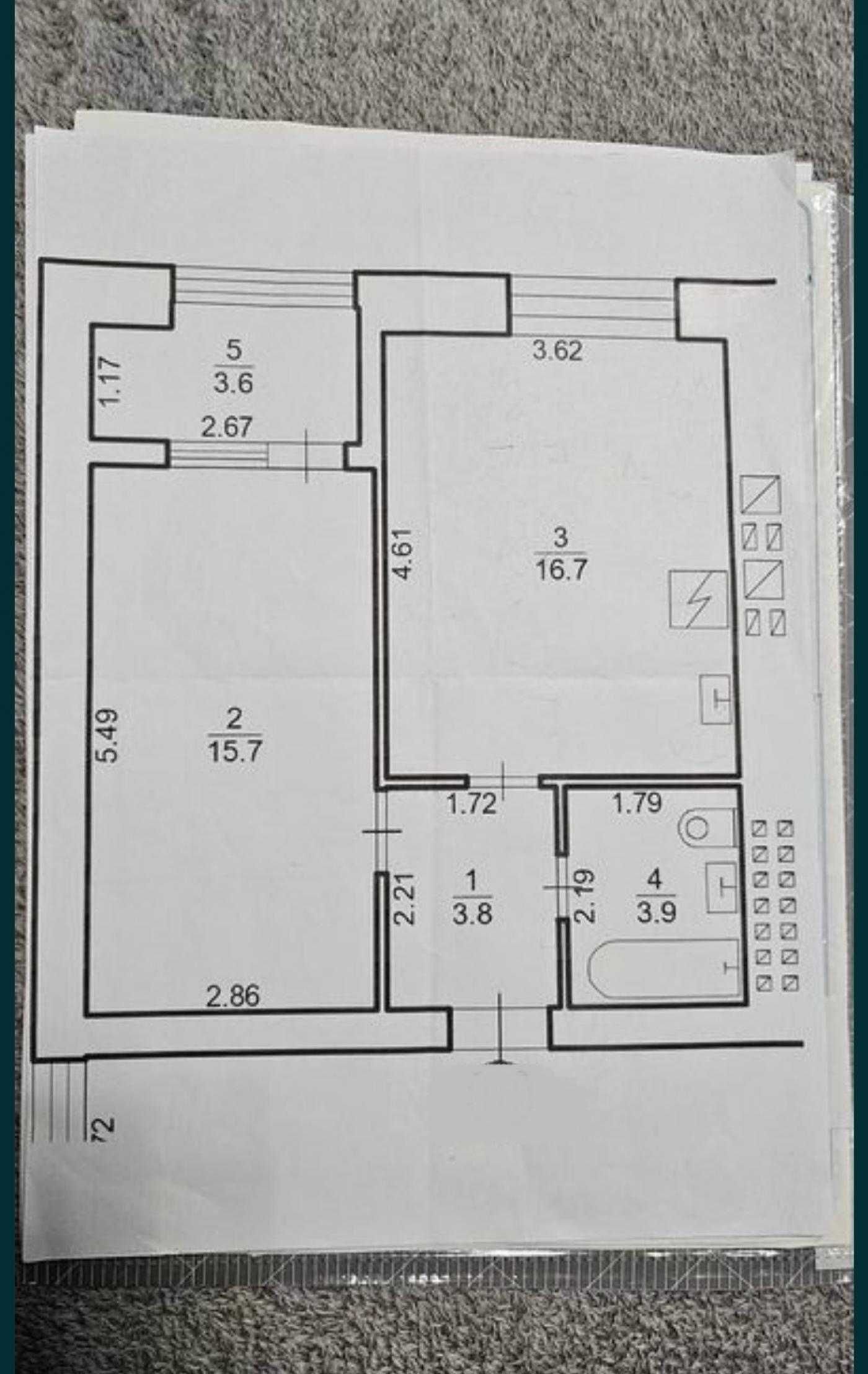 Продаж 1 кімнатної квартири, вулиця Трускавецька (Героїв Крут)
