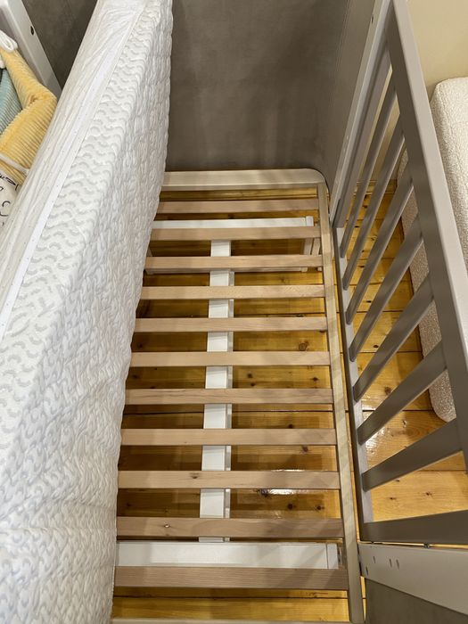 Дитяче ліжечко/ліжко верес монако біле/капучино