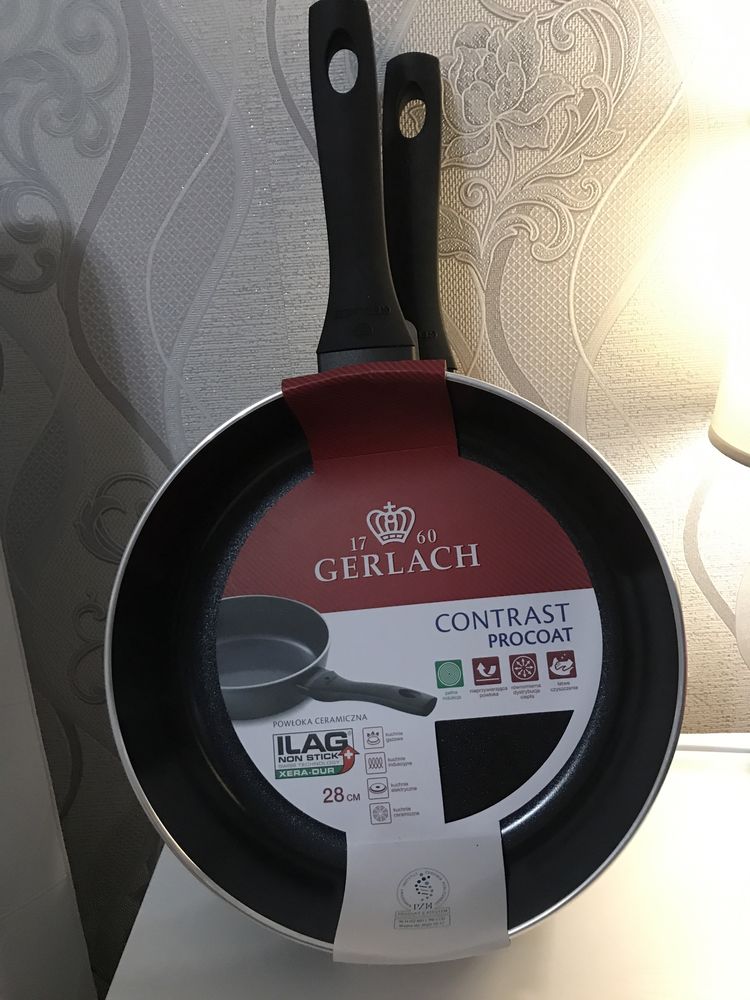 Nowa Gerlach patelnia 28cm ceramiczna non-stick