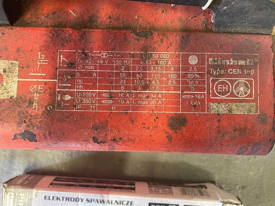 spawarka einhell euromaster cen 130 + elektrody spawalnicze gratis!