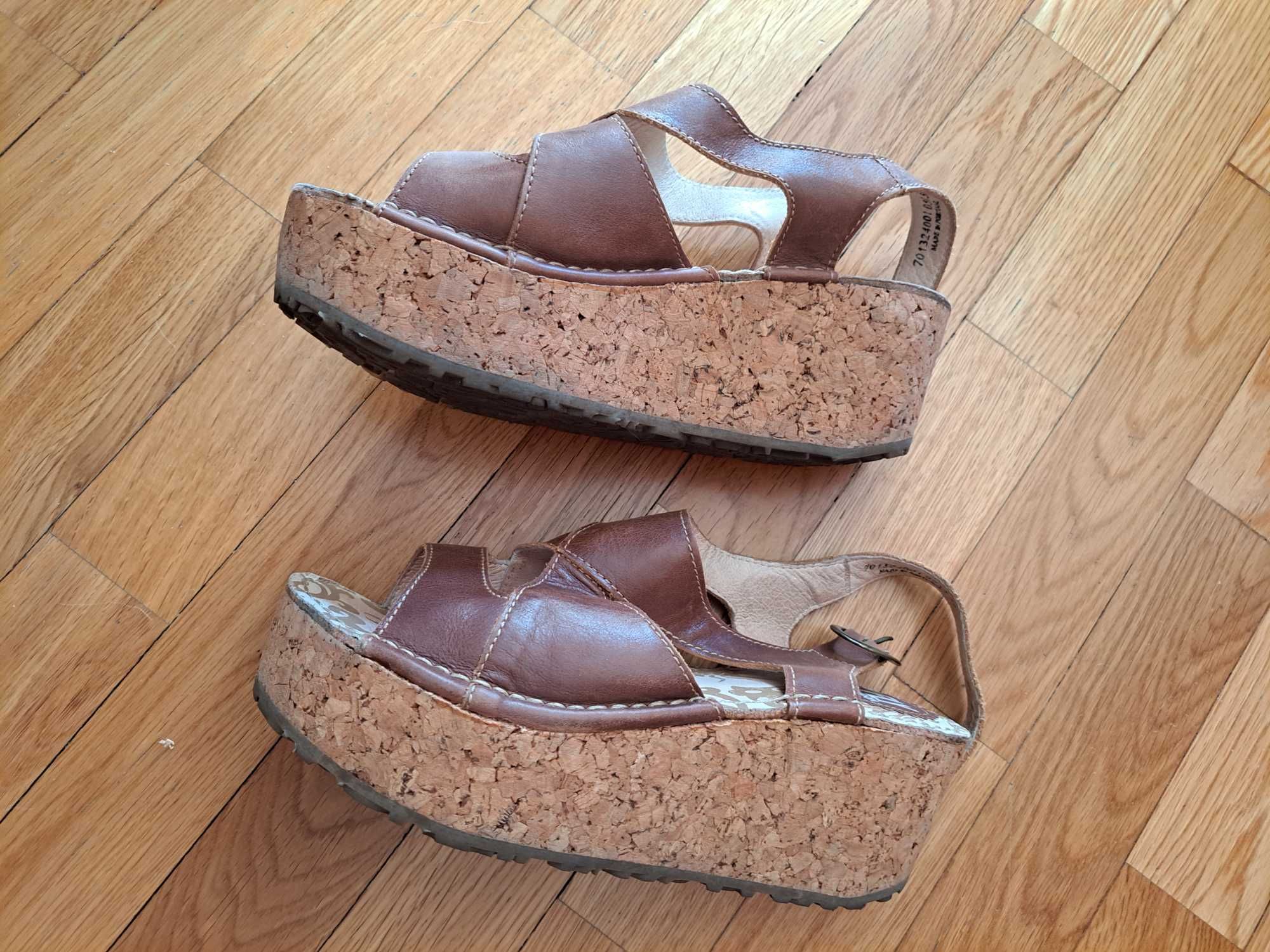 Sandálias castanhas 39 Fly London