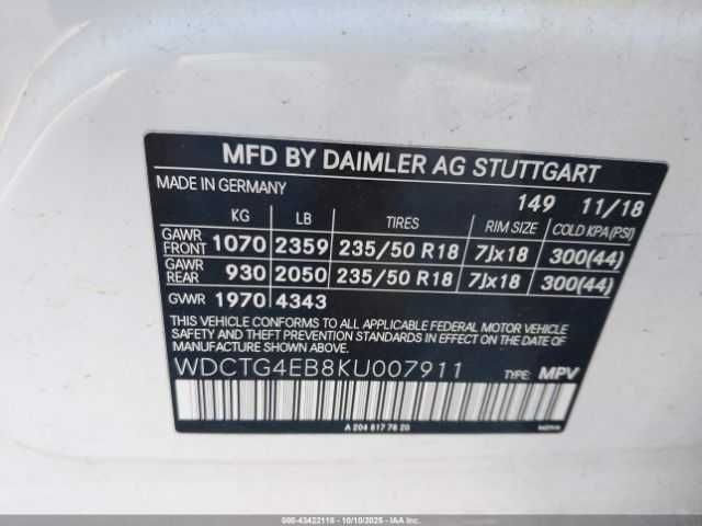 Mercedes-Benz GLA 250 2019