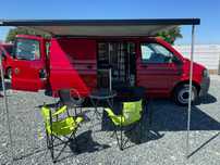 Volkswagen Transporter VW T5 2.0 TDI Kamper, klima, łóżko, roleta, WC, 3-osobowy, serwisowany