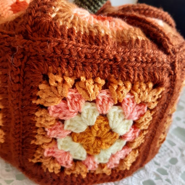 Dynia szydełkowa duża handmade ozdoba