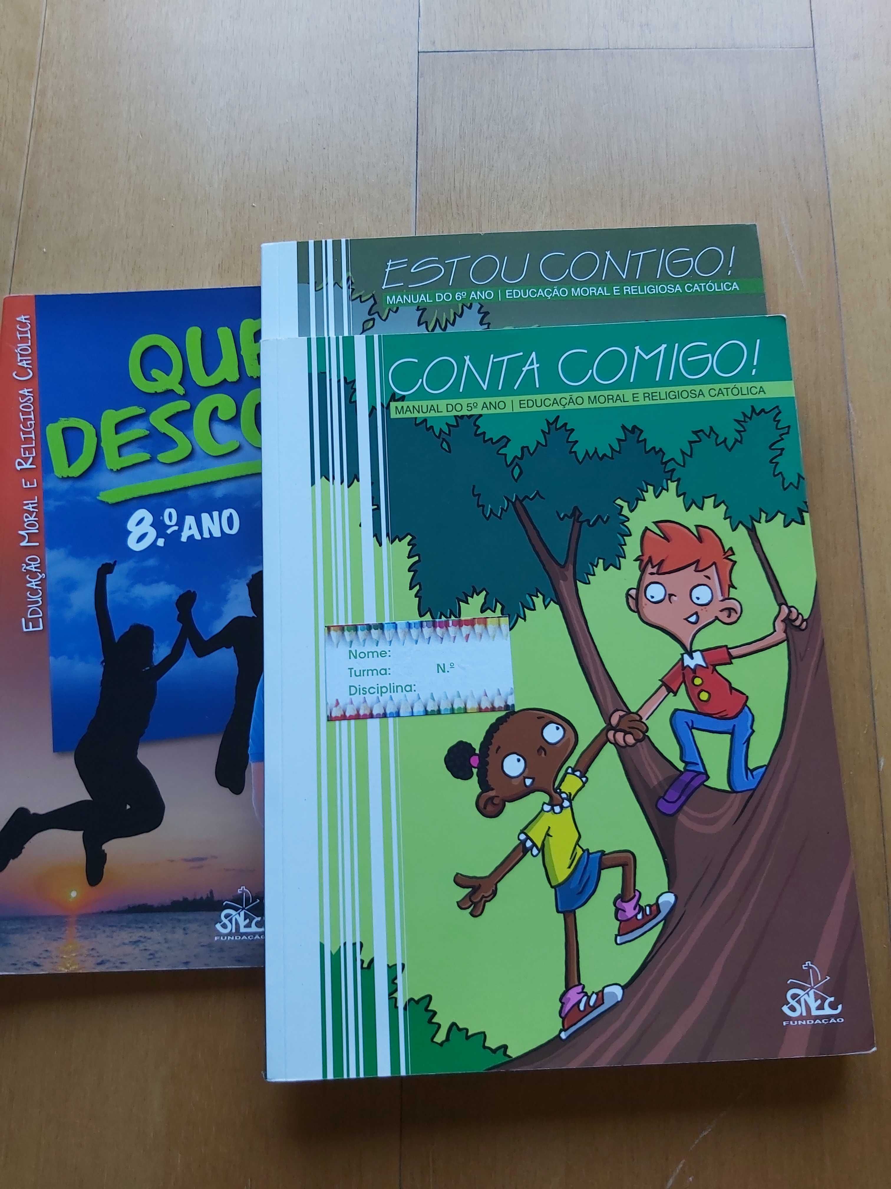 Manuais de EMRC - 5º, 6º e 8º ano