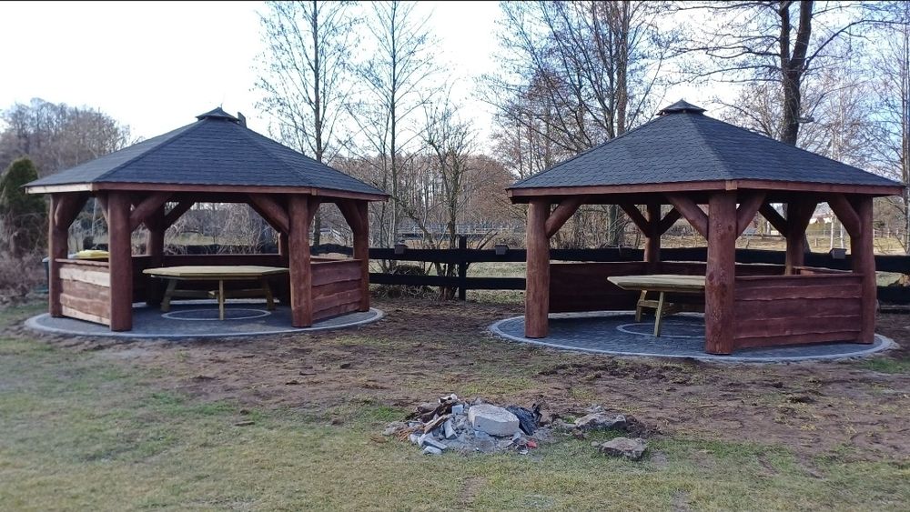 Altana.Altany z bali.Altany ogrodowe.