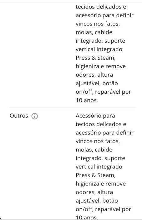 Ferro a vapor vertical Rowenta Expert Precision 1800W